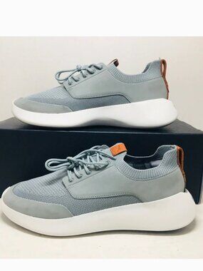 Wolf & Shepherd TORO Swiftknit Gray/White Knit Lace-Up Sneaker Men’s Size 9.5
